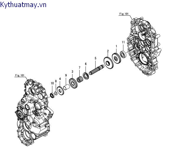 Trục truyền động di chuyển số 3